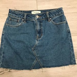 Distressed Pacsun Dark Denim Skirt